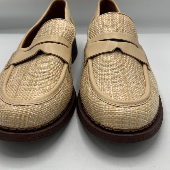Zodiac Cream and Tan Textured Loafers - Picture 3 of 8